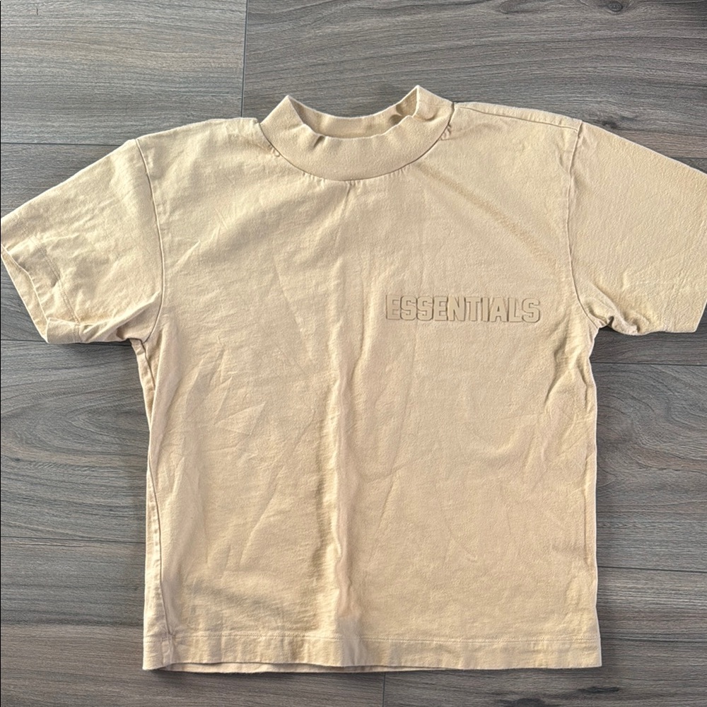 Essentials womens Tan T-Shirt